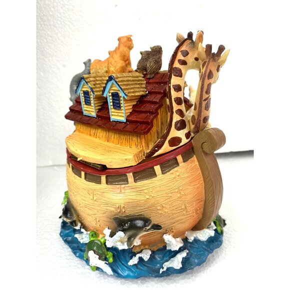 Music box San Francisco Music Box Noah's Ark Hinged Lid NIB - Picture 5 of 10